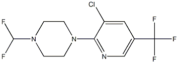 1-[3-chloro-5-(trifluoromethyl)-2-pyridinyl]-4-(difluoromethyl)piperazine