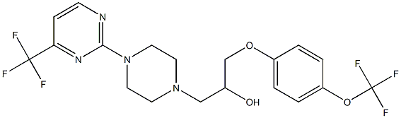 1-[4-(trifluoromethoxy)phenoxy]-3-{4-[4-(trifluoromethyl)pyrimidin-2-yl]piperazino}propan-2-ol