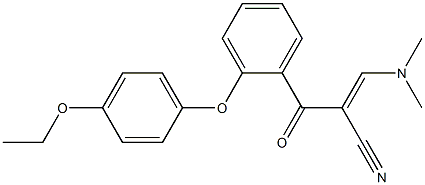 (E)-3-(dimethylamino)-2-[2-(4-ethoxyphenoxy)benzoyl]-2-propenenitrile