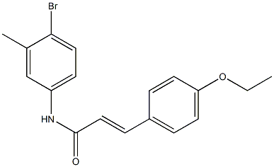 (E)-N-(4-bromo-3-methylphenyl)-3-(4-ethoxyphenyl)-2-propenamide