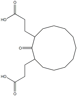 3-[3-(2-carboxyethyl)-2-oxocyclododecyl]propanoic acid Structure