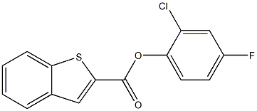 2-chloro-4-fluorophenyl benzo[b]thiophene-2-carboxylate