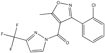 [3-(2-chlorophenyl)-5-methylisoxazol-4-yl][3-(trifluoromethyl)-1H-pyrazol-1-yl]methanone