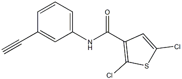 2,5-dichloro-N-(3-ethynylphenyl)thiophene-3-carboxamide