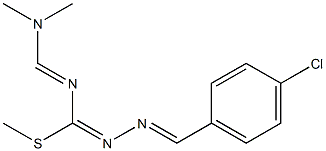 methyl N-(4-chlorobenzylidene)-{[(dimethylamino)methylidene]amino}methanehydrazonothioate