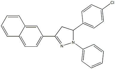 5-(4-chlorophenyl)-3-(2-naphthyl)-1-phenyl-4,5-dihydro-1H-pyrazole