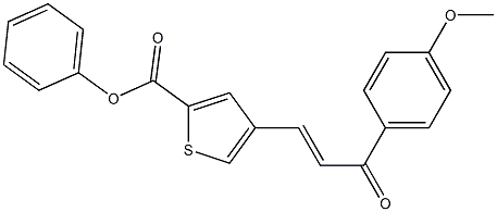 4-[(E)-3-(4-methoxyphenyl)-3-oxo-1-propenyl]phenyl 2-thiophenecarboxylate