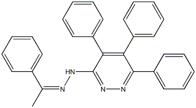1-phenylethan-1-one 1-(4,5,6-triphenylpyridazin-3-yl)hydrazone