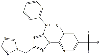 1-[3-chloro-5-(trifluoromethyl)-2-pyridinyl]-N-phenyl-3-(1H-1,2,4-triazol-1-ylmethyl)-1H-1,2,4-triazol-5-amine