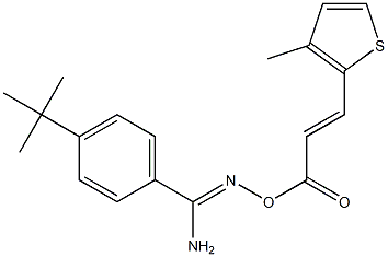O1-[3-(3-methyl-2-thienyl)acryloyl]-4-(tert-butyl)benzene-1-carbohydroximamide