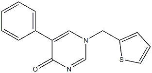 5-phenyl-1-(2-thienylmethyl)-1,4-dihydropyrimidin-4-one