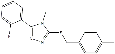 3-(2-fluorophenyl)-4-methyl-5-[(4-methylbenzyl)sulfanyl]-4H-1,2,4-triazole