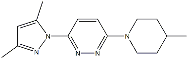 3-(3,5-dimethyl-1H-pyrazol-1-yl)-6-(4-methylpiperidino)pyridazine