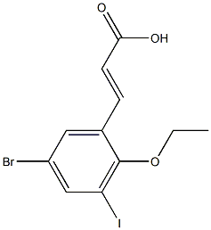 (E)-3-(5-bromo-2-ethoxy-3-iodophenyl)acrylic acid