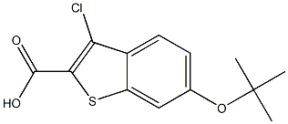 6-tert-butoxy-3-chlorobenzo[b]thiophene-2-carboxylic acid Structure