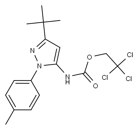 2,2,2-Trichloroethyl 3-Tert-Butyl-1-P-Tolyl-1H-Pyrazol-5-Ylcarbamate