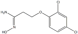 (1Z)-3-(2,4-dichlorophenoxy)-N'-hydroxypropanimidamide Struktur