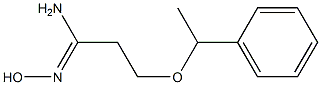 (1Z)-N'-hydroxy-3-(1-phenylethoxy)propanimidamide