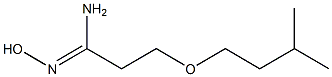 (1Z)-N'-hydroxy-3-(3-methylbutoxy)propanimidamide Structure