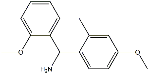 (4-methoxy-2-methylphenyl)(2-methoxyphenyl)methanamine Structure