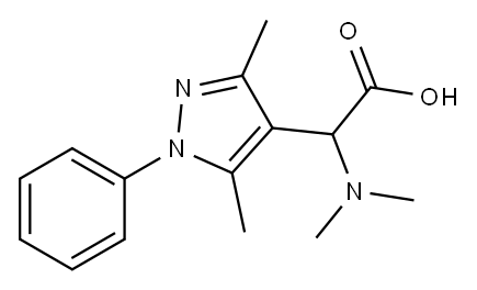 (dimethylamino)(3,5-dimethyl-1-phenyl-1H-pyrazol-4-yl)acetic acid