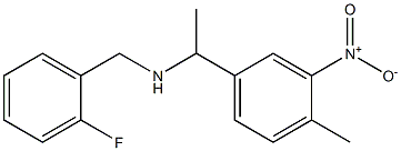 [(2-fluorophenyl)methyl][1-(4-methyl-3-nitrophenyl)ethyl]amine