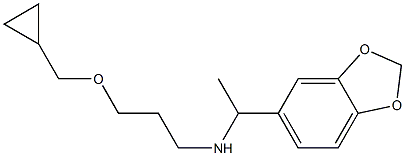 [1-(2H-1,3-benzodioxol-5-yl)ethyl][3-(cyclopropylmethoxy)propyl]amine|