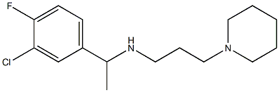 [1-(3-chloro-4-fluorophenyl)ethyl][3-(piperidin-1-yl)propyl]amine