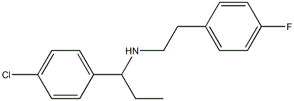 [1-(4-chlorophenyl)propyl][2-(4-fluorophenyl)ethyl]amine