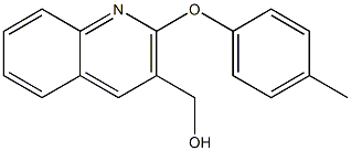 [2-(4-methylphenoxy)quinolin-3-yl]methanol Structure