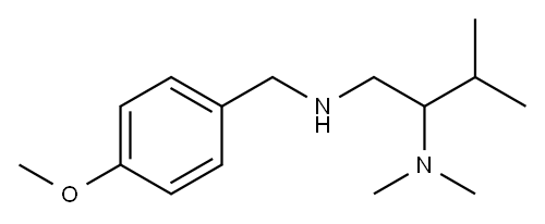 [2-(dimethylamino)-3-methylbutyl][(4-methoxyphenyl)methyl]amine Structure