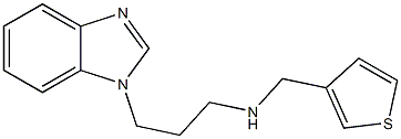 [3-(1H-1,3-benzodiazol-1-yl)propyl](thiophen-3-ylmethyl)amine