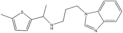 [3-(1H-1,3-benzodiazol-1-yl)propyl][1-(5-methylthiophen-2-yl)ethyl]amine Structure
