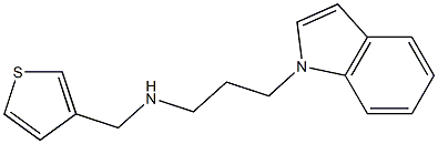 [3-(1H-indol-1-yl)propyl](thiophen-3-ylmethyl)amine|