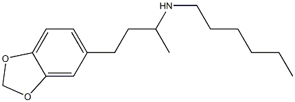 [4-(2H-1,3-benzodioxol-5-yl)butan-2-yl](hexyl)amine Structure