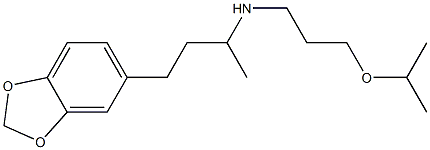 [4-(2H-1,3-benzodioxol-5-yl)butan-2-yl][3-(propan-2-yloxy)propyl]amine Structure