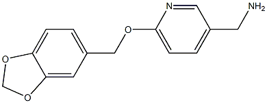 [6-(2H-1,3-benzodioxol-5-ylmethoxy)pyridin-3-yl]methanamine Structure