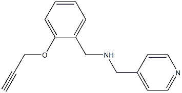 {[2-(prop-2-yn-1-yloxy)phenyl]methyl}(pyridin-4-ylmethyl)amine|