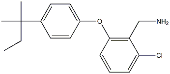 {2-chloro-6-[4-(2-methylbutan-2-yl)phenoxy]phenyl}methanamine