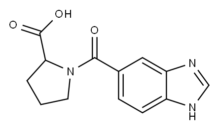 1-(1H-benzimidazol-5-ylcarbonyl)pyrrolidine-2-carboxylic acid
