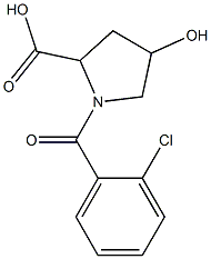 1-(2-chlorobenzoyl)-4-hydroxypyrrolidine-2-carboxylic acid