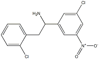 1-(3-chloro-5-nitrophenyl)-2-(2-chlorophenyl)ethan-1-amine