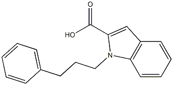 1-(3-phenylpropyl)-1H-indole-2-carboxylic acid
