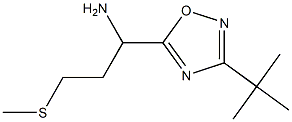1-(3-tert-butyl-1,2,4-oxadiazol-5-yl)-3-(methylsulfanyl)propan-1-amine