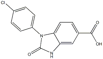 1-(4-chlorophenyl)-2-oxo-2,3-dihydro-1H-1,3-benzodiazole-5-carboxylic acid Structure