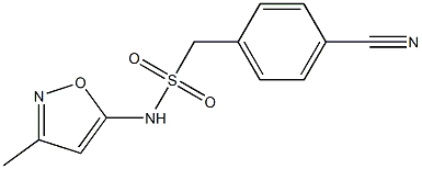 1-(4-cyanophenyl)-N-(3-methyl-1,2-oxazol-5-yl)methanesulfonamide
