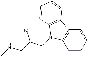 1-(9H-carbazol-9-yl)-3-(methylamino)propan-2-ol Structure
