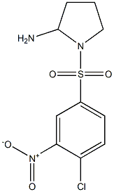 1-[(4-chloro-3-nitrobenzene)sulfonyl]pyrrolidin-2-amine|
