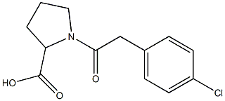 1-[(4-chlorophenyl)acetyl]pyrrolidine-2-carboxylic acid