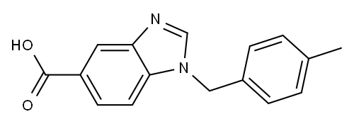 1-[(4-methylphenyl)methyl]-1H-1,3-benzodiazole-5-carboxylic acid